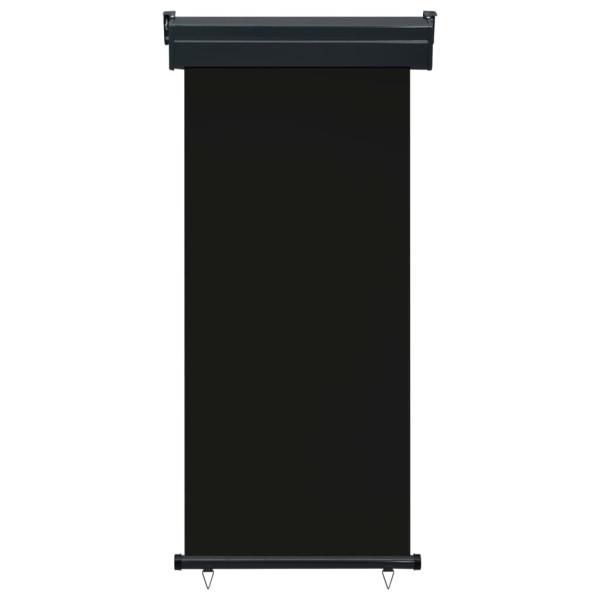 Balkon-Seitenmarkise 85x250 cm Schwarz