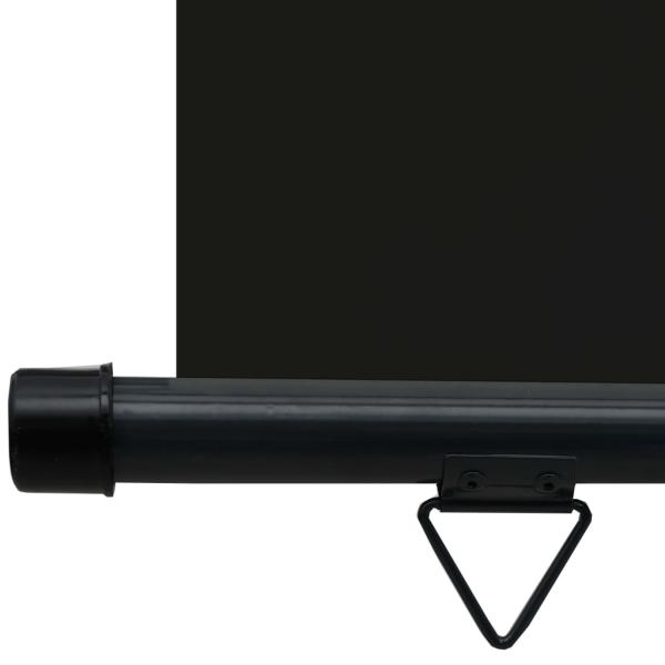 Balkon-Seitenmarkise 85x250 cm Schwarz