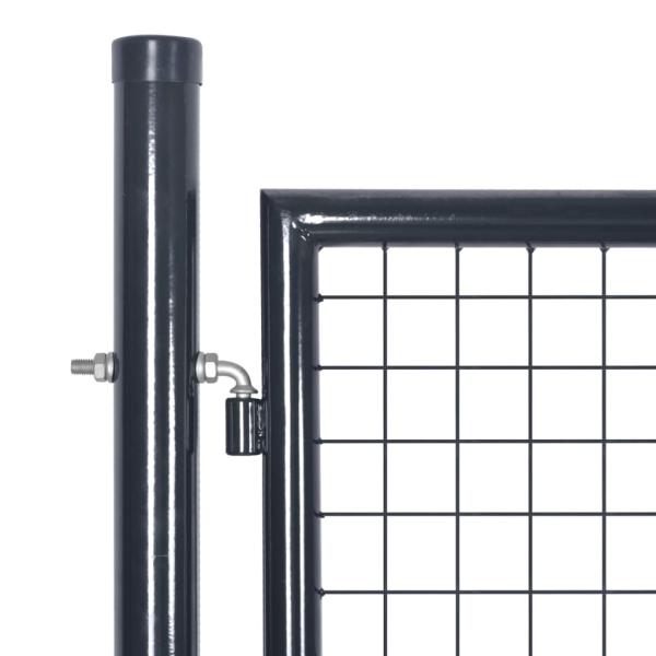 Mesh-Gartentor Anthrazit 500x175 cm Verzinkter Stahl