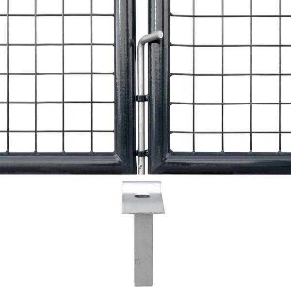 Mesh-Gartentor Anthrazit 500x175 cm Verzinkter Stahl