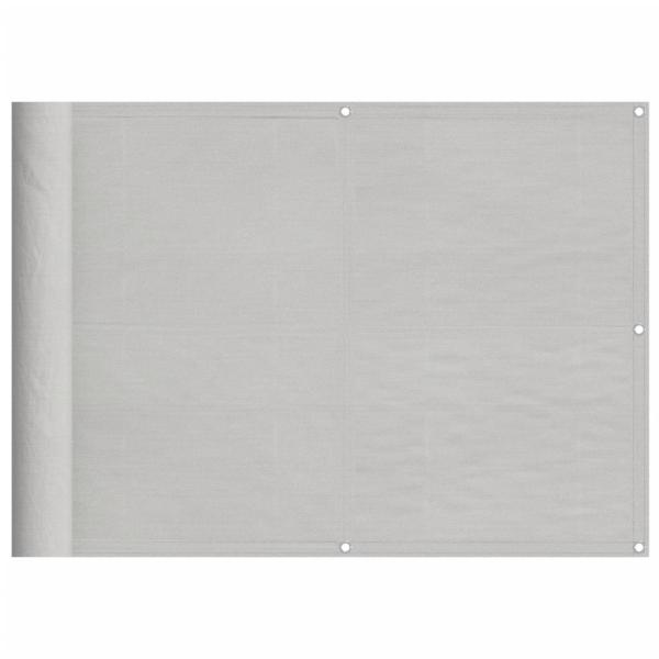 Balkon-Sichtschutz Hellgrau 75x1000 cm 100 % Polyester-Oxford