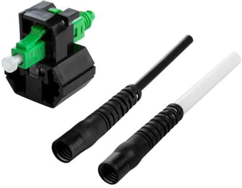 ARDEBO.de Metz Connect OpDAT FASTTM Hybrid Steckerbausatz LC APC OS2 VPE= 10 Stück für Kabel Ø 2,0 + 3,0 mm (1509QKJA0010-E)