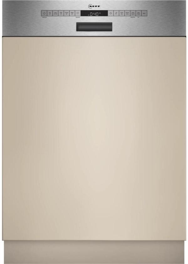 ARDEBO.de Neff S145EVS04E N50 Teilintegrierter Geschirrspüler, 60 cm breit, 14 Maßgedecke, AquaStop, Kindersicherung, Flex Besteckschublade, HomeConnect, Edelstahl