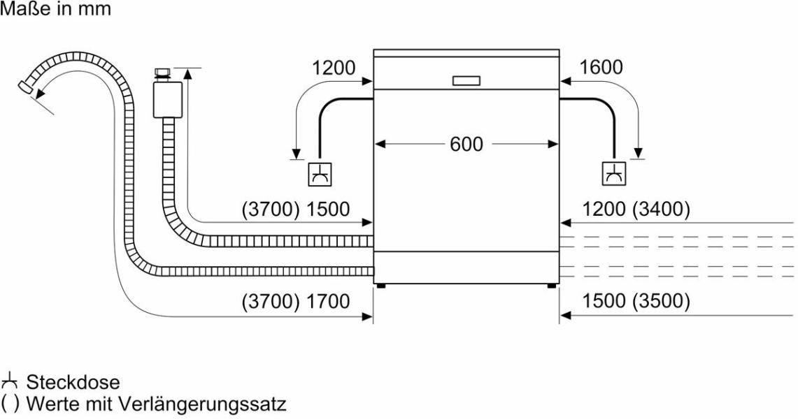 Neff S145EVS04E N50 Teilintegrierter Geschirrspüler, 60 cm breit, 14 Maßgedecke, AquaStop, Kindersicherung, Flex Besteckschublade, HomeConnect, Edelstahl