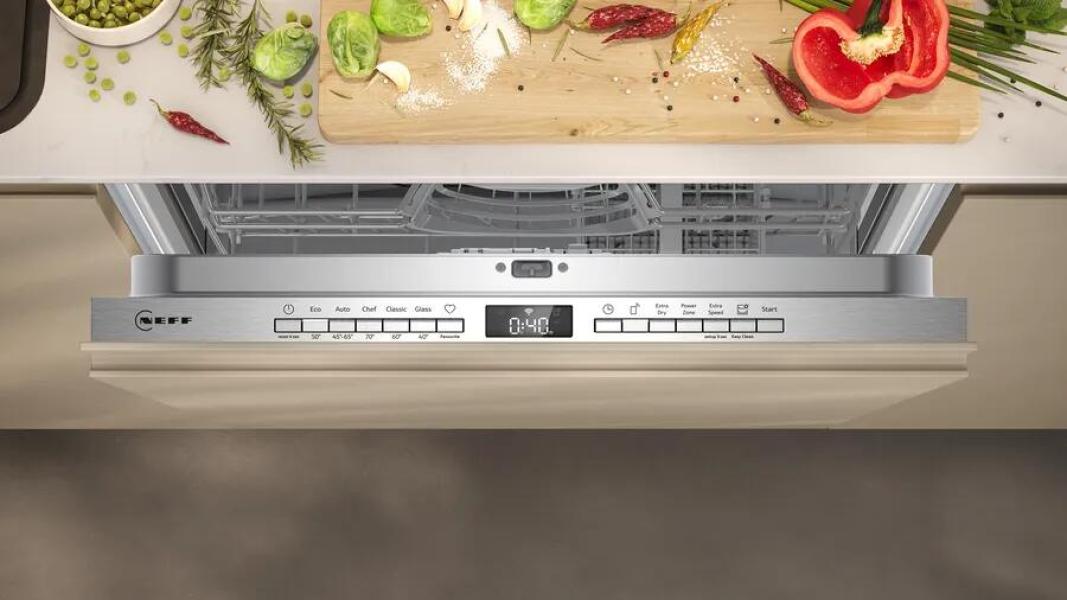 Neff S175HTX04E N50 Vollintegrierter Geschirrspüler, 60 cm breit, 13 Maßgedecke, AquaStop, HomeConnect, Vario Scharnier, InfoLight
