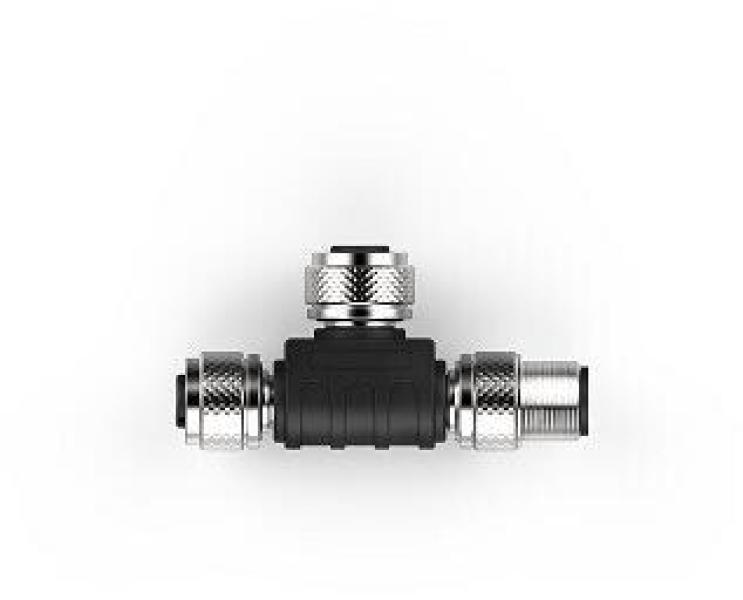 ARDEBO.de Bernstein ATS-M12/4-M12/8 A T-Adapter für Reihenschaltung, schwarz (6075989082)