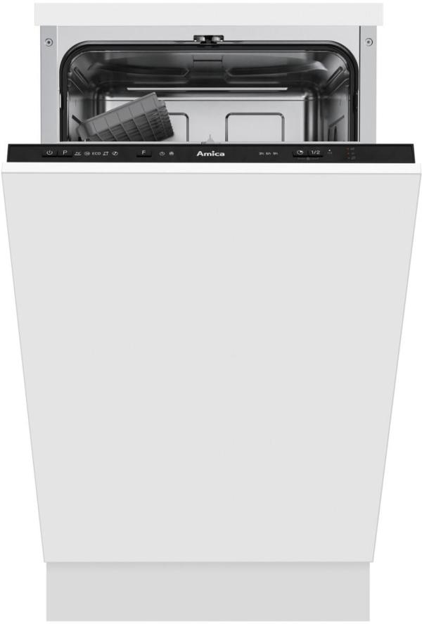 ARDEBO.de Amica EGSPV 587 916 Vollintegrierter Einbau-Geschirrspüler, 45cm breit, 9 Maßgedecke, Aquastopp, 5 Programme, OpenDry, Besteckkorb (1195100)
