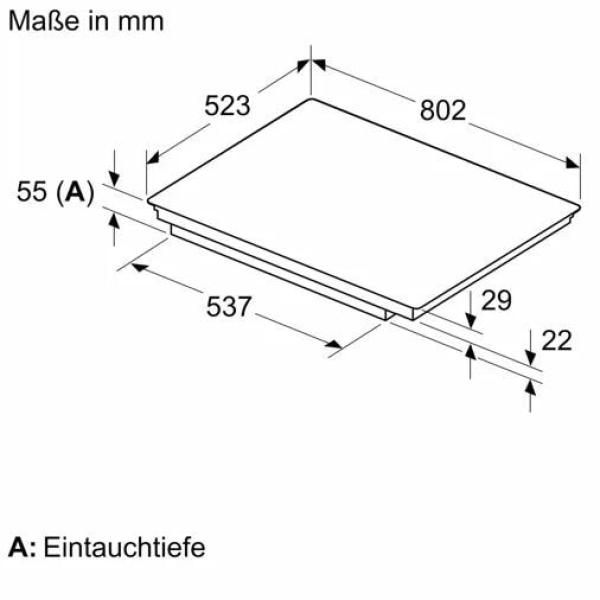 Neff BX48PIB0 N30/N70 A+ Backofen-Set mit Induktionskochfeld (B2CCG6AK3+T58SHF1L0), 59,4 cm breit, 71 L, Pyrolyse, Grillfunktion, schwarz