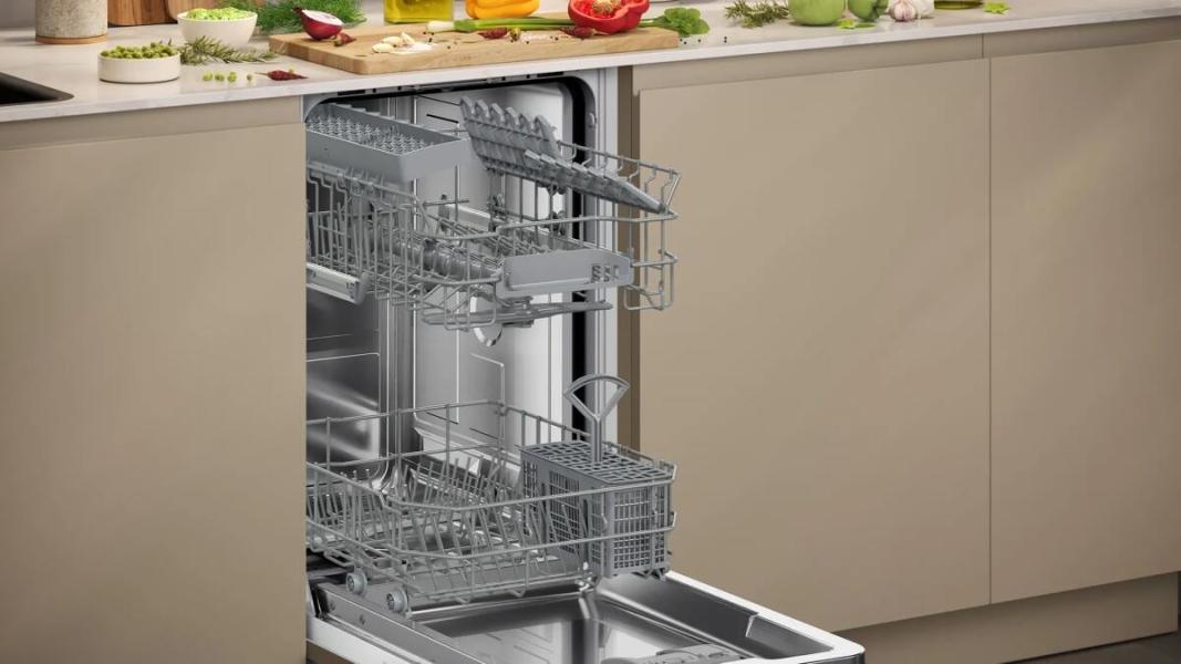Neff S853HKX20E N30 Vollintegrierter Geschirrspüler, 45 cm breit, 10 Maßgedecke, AquaStop, Info Light, HomeConnect