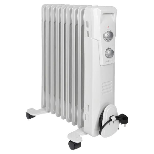 ARDEBO.de Clatronic RA 3736 Ölradiator, 3 Leistungsstufen, Integrierter Überhitzungsschutz, weiß