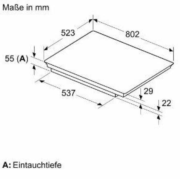 Neff BX38IB0 N30/N70 A+ Backofen-Set (B1CCC0AK3 + T58SHF1L0) mit Induktionskochfeld, 60 cm breit, 71 L, 5 Heizarten, schwarz
