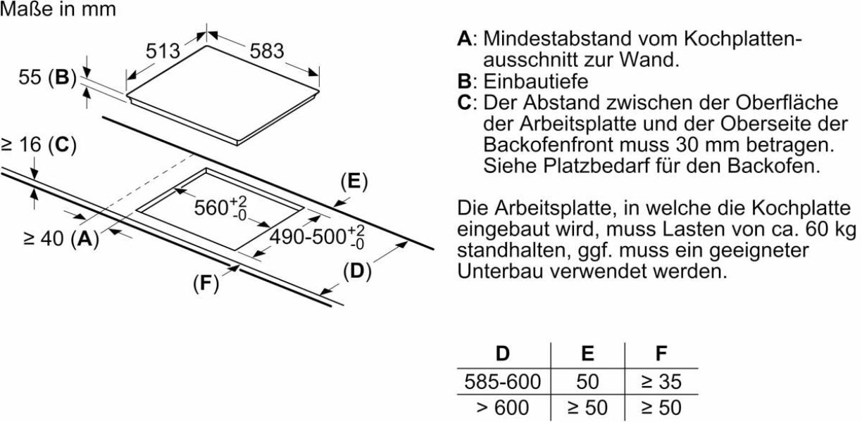 Neff BX36IB0 N30/N50 A+ Backofen-Set mit Induktionskochfeld (B1CCC0AK3 + T46SBE1L0), 60 cm breit, 71 L, 5 Heizarten, Kindersicherung, schwarz