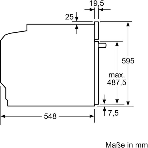 Neff EX1B0 N30/N50 EEK: A Einbauherdset mit Elektrokochfeld (E1DCA0AK3 + M16SRF0L0), 60 cm breit, 71 L, 5 Heizarten, schwarz