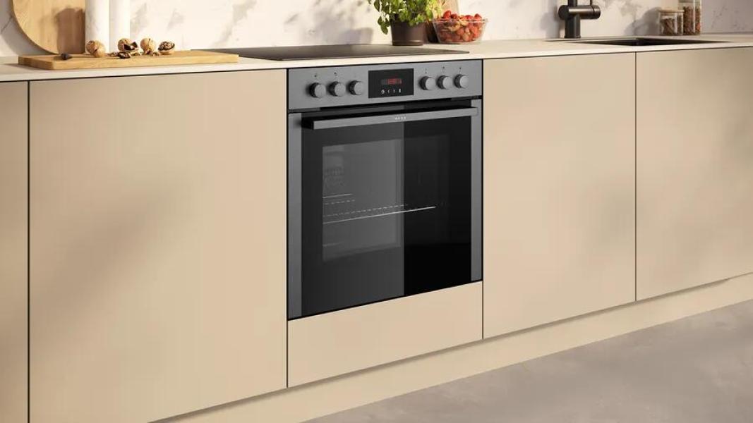 Neff EDX4P0 N30/N50 A+ Einbauherdset mit Elektrokochfeld (E2CCG6AN3 + M13R42N2), 60 cm breit, 71 L, Pyrolyse, Edelstahl
