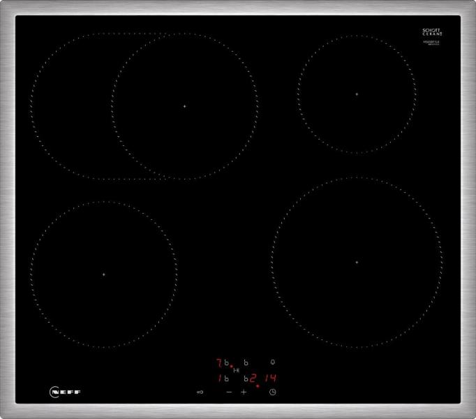 Neff EDX4I0 N30/N50 A+ Einbauherdset mit Induktionskochfeld (E1CCD2AN4 + M56SBF1L0), 60 cm breit, 71 L, Kinderischerung, Edelstahl