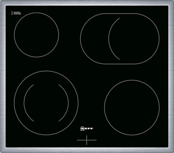 Neff EDX40 N30/N50 Einbauherdset mit Elektrokochfeld (E1CCD2AN3 + M13R42N2), 60 cm breit, 71 L, 7 Heizarten, Edelstahl