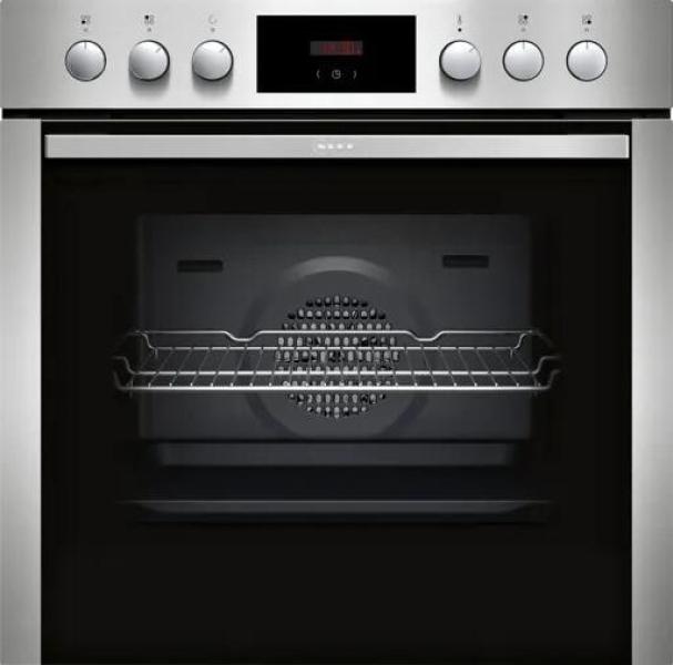 Neff EDX40 N30/N50 Einbauherdset mit Elektrokochfeld (E1CCD2AN3 + M13R42N2), 60 cm breit, 71 L, 7 Heizarten, Edelstahl
