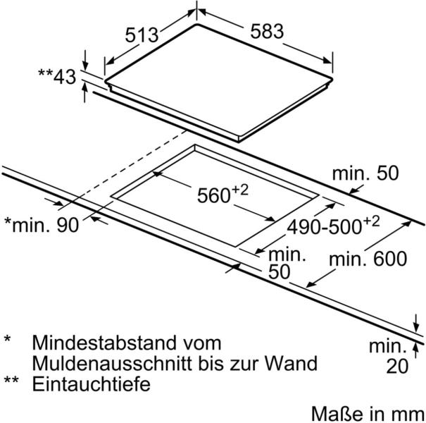 Neff EDX40 N30/N50 Einbauherdset mit Elektrokochfeld (E1CCD2AN3 + M13R42N2), 60 cm breit, 71 L, 7 Heizarten, Edelstahl