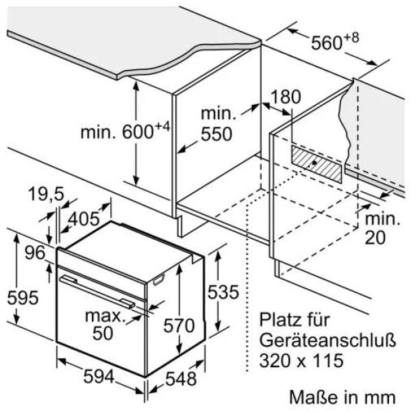 Neff EDX40 N30/N50 Einbauherdset mit Elektrokochfeld (E1CCD2AN3 + M13R42N2), 60 cm breit, 71 L, 7 Heizarten, Edelstahl