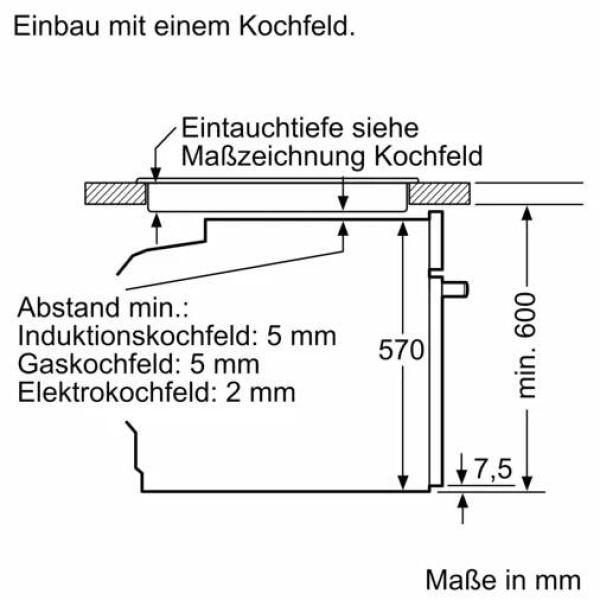 Neff EDX40 N30/N50 Einbauherdset mit Elektrokochfeld (E1CCD2AN3 + M13R42N2), 60 cm breit, 71 L, 7 Heizarten, Edelstahl
