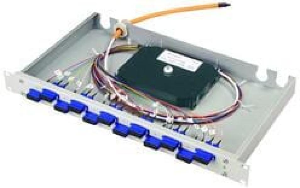 ARDEBO.de Telegärtner 19" 1HE LWL Spleissbox Basis eco 12xLC-D+24xLC Pigt50/125 OM3 (100022037)