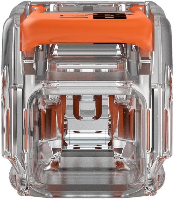 Wago 221-2411 Durchgangsverbinder mit Hebeln, für alle Leiterarten, max. 4 mm², 2 Leiter, Gehäusefarbe transparent, Deckelfarbe transparent, 4,00 mm², transparent