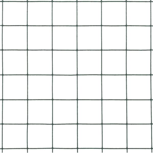 Drahtzaun Stahl mit PVC-Beschichtung 25x0,5 m Grün