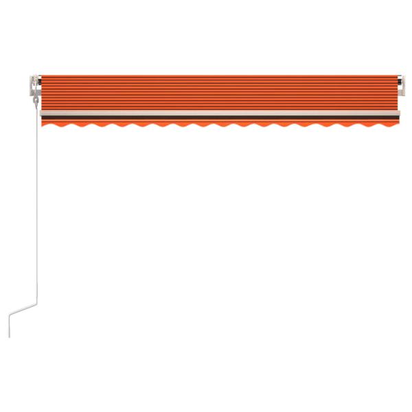 Markise Automatisch Einziehbar 400x350 cm Orange und Braun