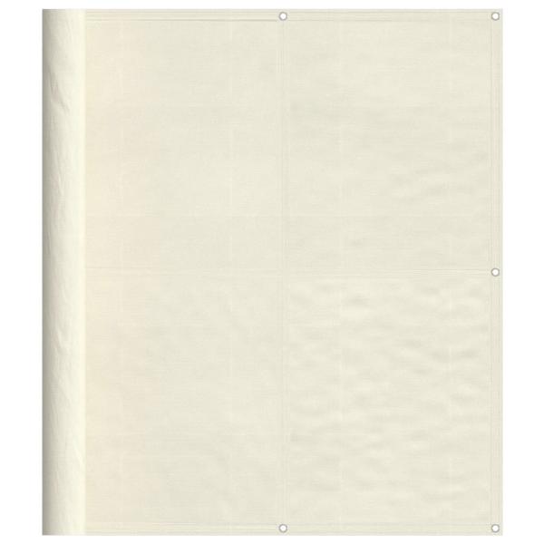 Balkon-Sichtschutz Creme 120x800 cm 100 % Polyester-Oxford
