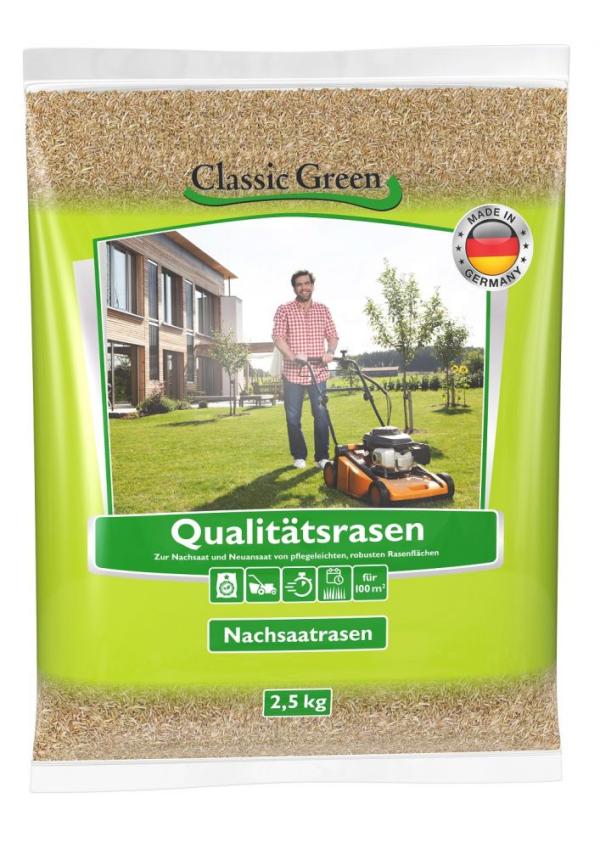 ARDEBO.de Classic Green Rasen Nachsaat-Reparatur 2,5 kg