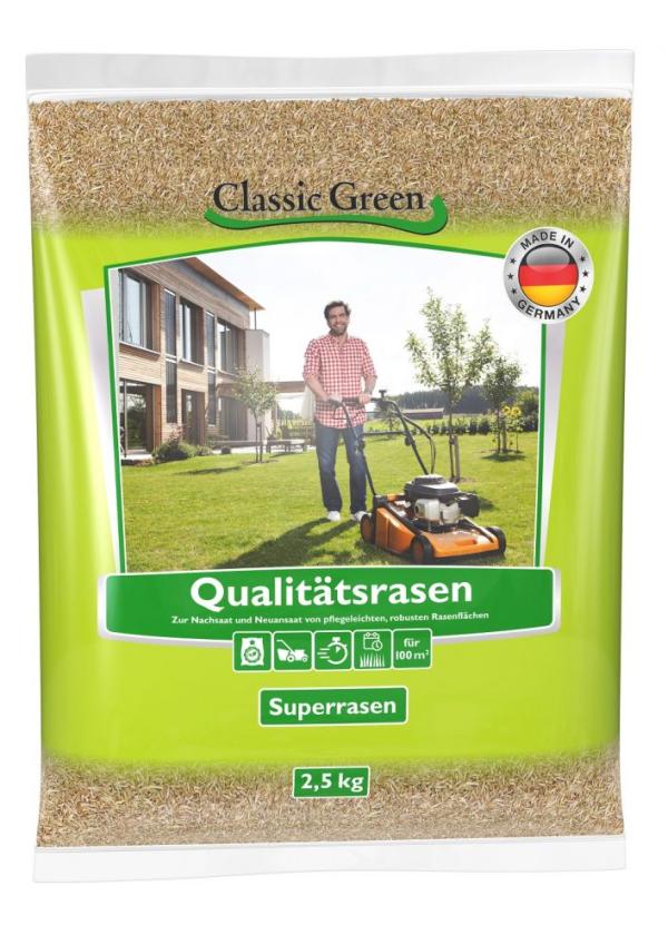 ARDEBO.de Classic Green Superrasen 2,5 kg