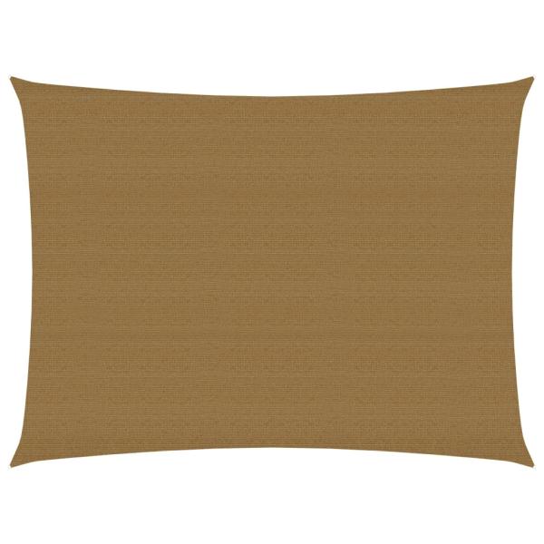 ARDEBO.de - Sonnensegel 160 g/m² Taupe 3x4 m HDPE
