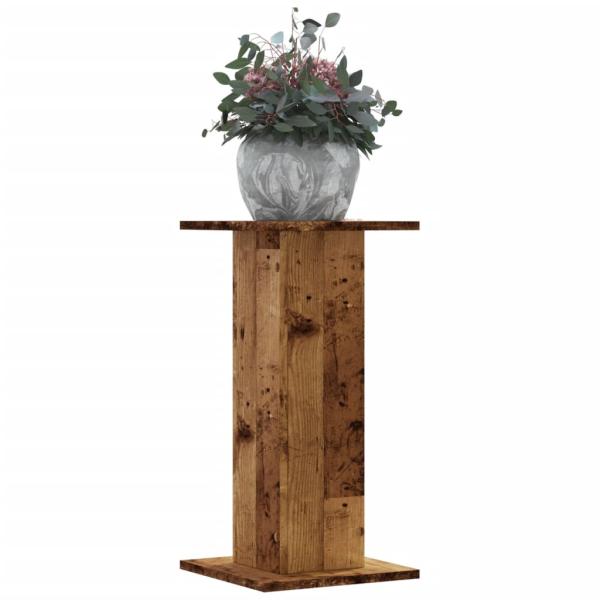 ARDEBO.de - Pflanzenständer 2 Stk. Altholz-Optik 30x30x60 cm Holzwerkstoff