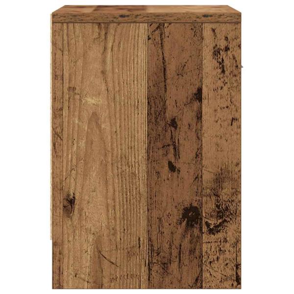 Nachttisch mit Schublade Altholz-Optik 39x28x41 cm