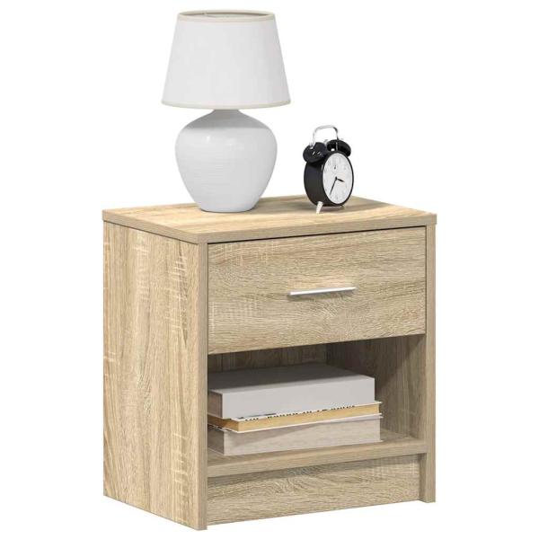 ARDEBO.de - Nachttische 2 Stk. mit Schublade Sonoma-Eiche 39x28x41 cm