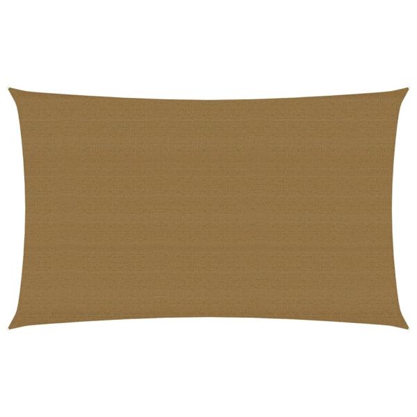 Sonnensegel 160 g/m² Taupe 5x8 m HDPE