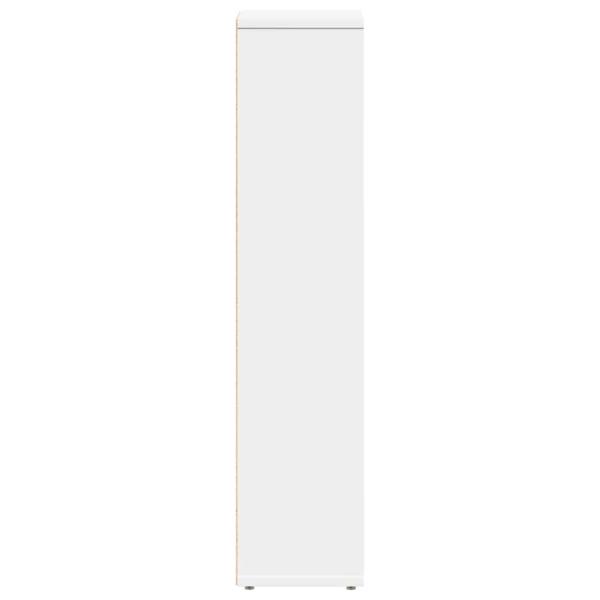 Badezimmerschrank mit Rollenhalter Weiß 20,5x20x90 cm
