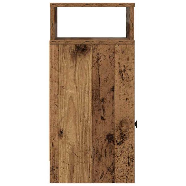 Nachttisch mit Schublade Altholz-Optik 25x31x66 cm