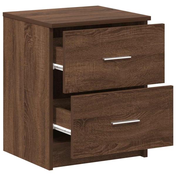 Nachttische 2 Stk. mit 2 Schubladen Eichen-Optik 40x36x50 cm
