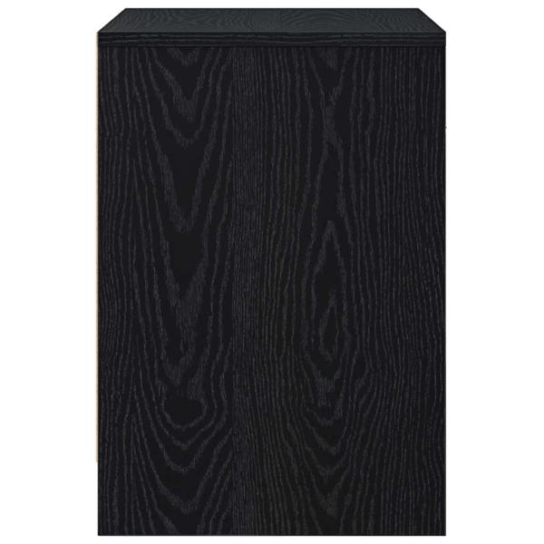 Nachttische 2 Stk. mit Schublade Schwarz 40x34x50 cm
