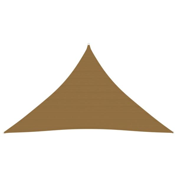 ARDEBO.de - Sonnensegel 160 g/m² Taupe 3x3x4,2 m HDPE