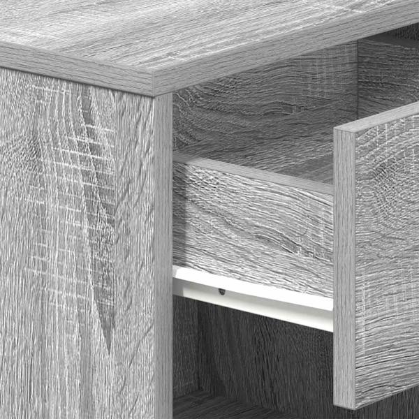 Nachttisch mit Schublade Grau Sonoma 39x28x41 cm