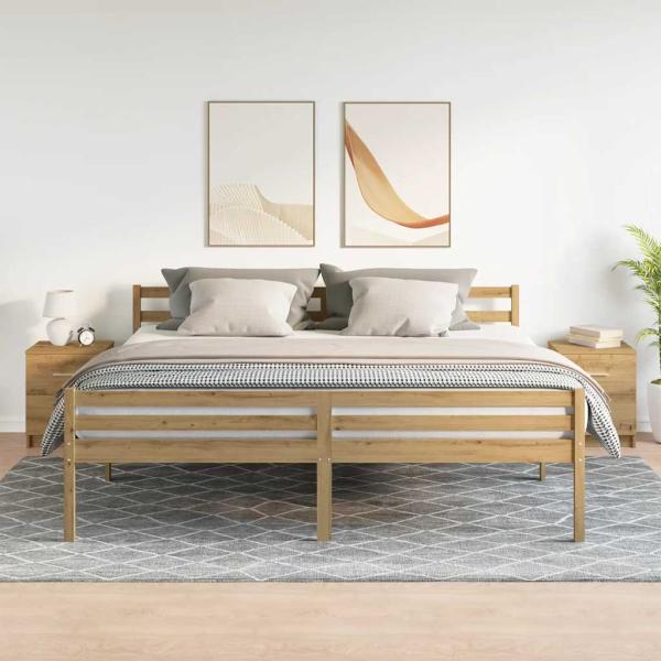 Nachttische 2 Stk. mit 2 Schubladen Artisan-Eiche 40x36x50 cm