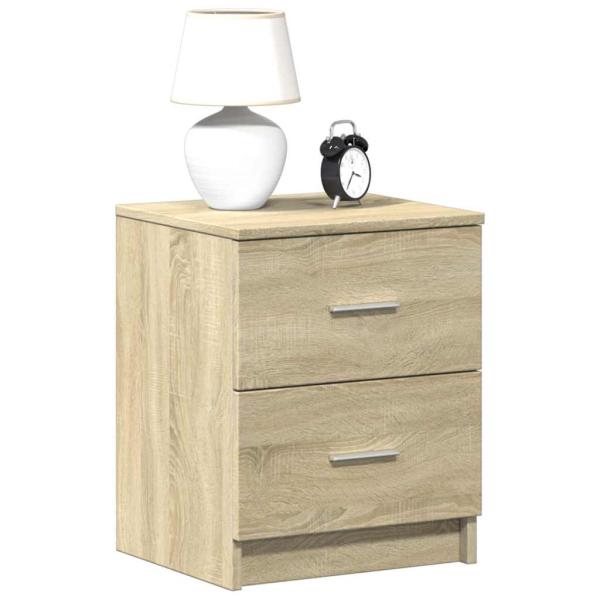 ARDEBO.de - Nachttische 2 Stk. mit 2 Schubladen Sonoma-Eiche 40x36x50 cm
