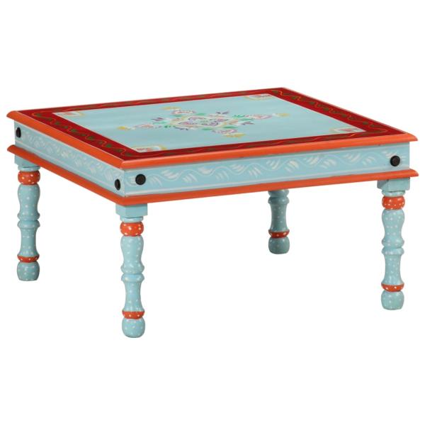 ARDEBO.de - Couchtisch Blau Handbemalt Massivholz Mango