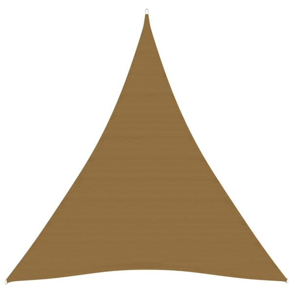 ARDEBO.de - Sonnensegel 160 g/m² Taupe 3x4x4 m HDPE