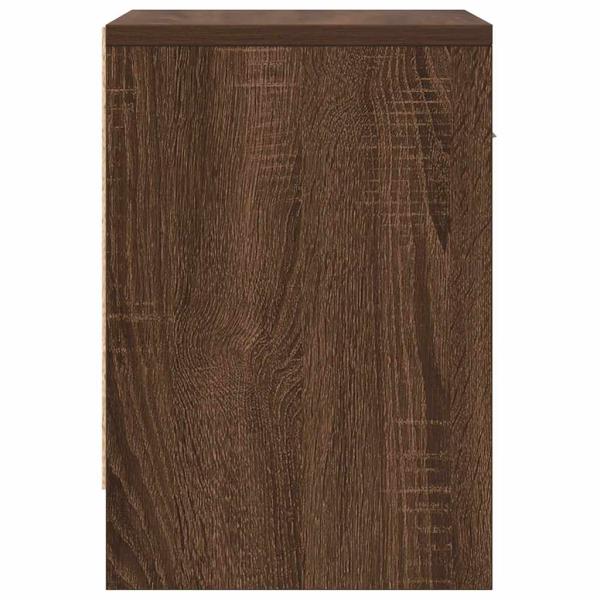 Nachttische 2 Stk. mit Schublade Eichen-Optik 39x28x41 cm