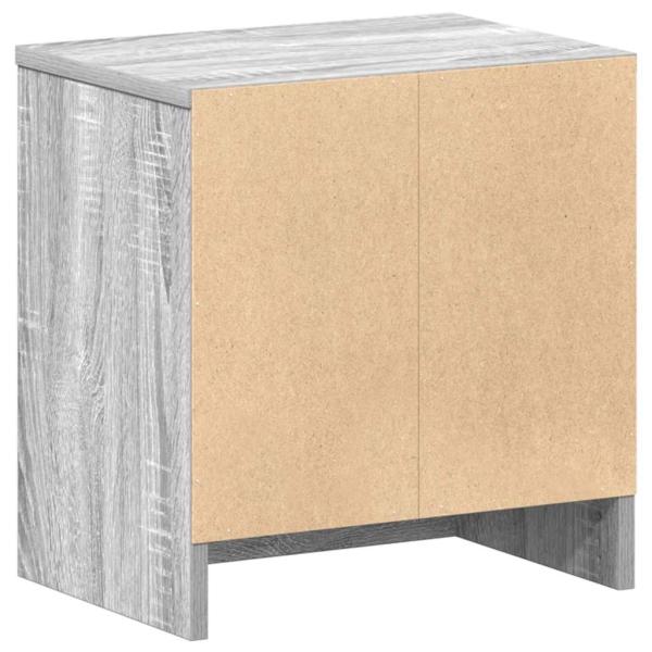 Nachttische 2 Stk. mit Schublade Grau Sonoma 39x28x41 cm