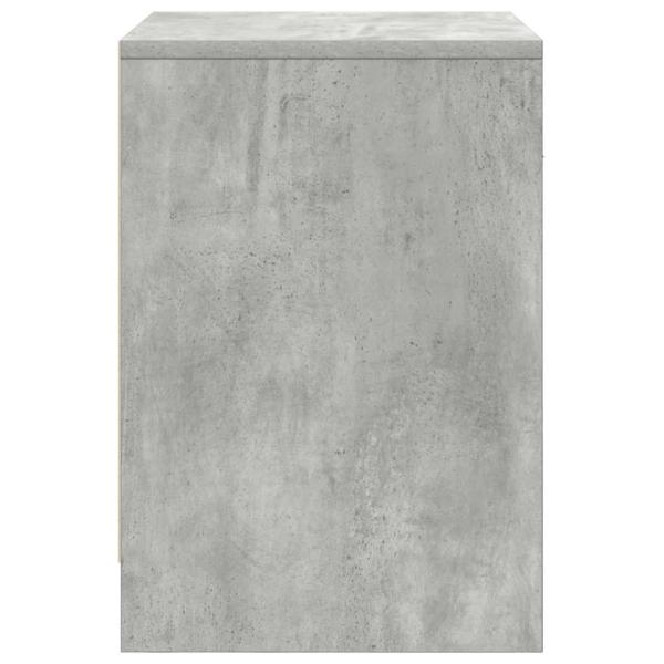 Nachttische 2 Stk. mit Schublade Betongrau 40x34x50 cm