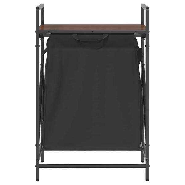 Wäschekorb 1 Fach mit Ablage Braun Eichen-Optik